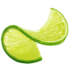 Image of a Slice of Lime being curved